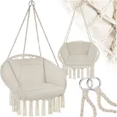 TecTake poltrona sospesa Grazia 80 x 72 x 125 cm