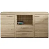 AX Living Cassettiera Spacoro 2T2S Moderna Rovere Sonoma