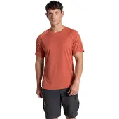 Craghoppers Nosilife Solarshield+ S/S T-Shirt T-shirt Uomo (M, rosso)