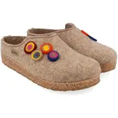 Haflinger Women's Kanon Pantofole Donna (38, beige)