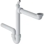 Geberit Rohrbogengeruchsverschluss für Spülbecken, Abgang horizontal