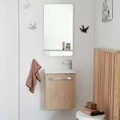 MOB-IN Set lavabo sospeso Nevada con rubinetto e specchio