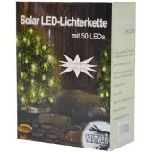 BURI Luci solari a LED 50 LED
