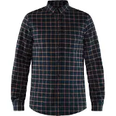Fjällräven - Camicia spessa in cotone biologico - Övik Flannel Shirt M Dark Navy per Uomo in Cotone - Taglia S - Blu navy