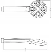 Kuchinox Doccetta da bagno 3 funzioni cromo argento