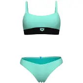 Arena Women's Elastic Band Bikini Bralette Bikini Donna (S, turchese)