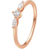 Hey Happiness Anello 'Slim Nexus' oro rosé