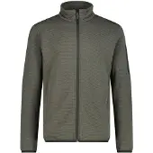 CMP Striped Jacquard Jacket Giacca in pile Uomo (48, grigio)