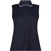 CMP Women's Polo Sleeveless Maglia polo Donna (44, blu)
