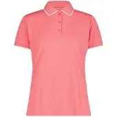 CMP Women's Polo Stretch Piquet Maglia polo Donna (36, fuchsia)