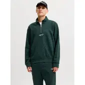 Jack & Jones Felpa Con Mezza Zip Stampato