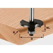 Festool Fresa per profili Raggio HW S8 D42/R6 KL - USCITA
