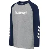 Hummel Maglia funzionale marino / grigio sfumato / bianco