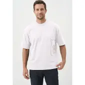 CMP Loose Fit T-Shirt T-shirt Uomo (L, bianco)