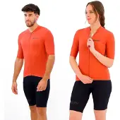 Santini Sensation S/S Jersey Maglietta da ciclismo (S, rosso)