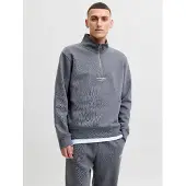 Jack & Jones Felpa Con Mezza Zip Stampato