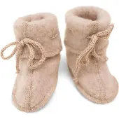 Engel Baby Booties with Ribbon Pantofole Bambini (62/68, beige)
