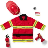 Melissa & Doug Costume Role Play Costume Set Fire Chief