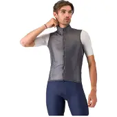 Castelli Aria 2 Vest Gilet da ciclismo Uomo (M, grigio)