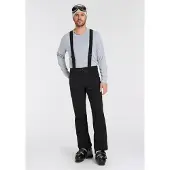 Icepeak - Pantalone da sci impermeabile e traspirante - Freiberg Noir in Pelle - Taglia M - Nero
