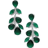 Avant Garde Orecchini 'Valtrisse' verde scuro