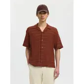 Selected Camicia A Maniche Corte Uomini Rosso M