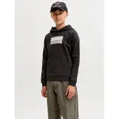 Jack & Jones Kids Junior Felpa 'JCOFusion' grigio / grigio chiaro / nero
