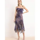 Trendyol Abito blu colomba / oliva / melanzana / malva