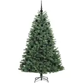 vidaXL Albero di Natale artificiale pieghevole verde 180 cm