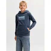 Jack & Jones Kids Junior Felpa 'JCOFusion' blu / navy / bianco