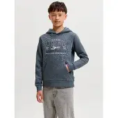 Jack & Jones Kids Junior Felpa blu scuro / grigio fumo / bianco