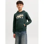 Jack & jones Junior Felpa miele / verde scuro / bianco