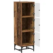 vidaXL Credenza in legno di recupero 35 x 37 x 117 cm
