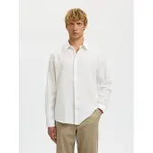 Selected Camicia In Misto Lino Uomini Bianco L