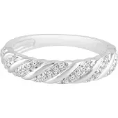 Diamant Exquis Anello argento