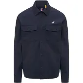K-way per uomo. K5138MW Camicia Umbert Stretch a 2 strati blu navy (S), Casual, Poliestere