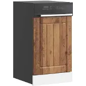 vidaXL Pannello per lavastoviglie Lucca Black Materiale a base di legno