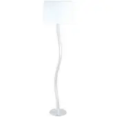 Näve Lampada da terra ricurva Maren con LED