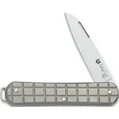 FOX Vulpis FX-VPGP130-TI Polished M390, Grenade Pattern Grey Titanium, coltello da tasca
