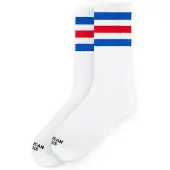 American Socks Calzino 'American Pride II - Mid High' bianco