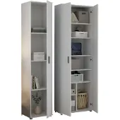 Dmora Casciano - Armadio Multiuso Grande, 100x190h cm Bianco, Modulabile