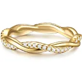 Trilani Anello oro / trasparente
