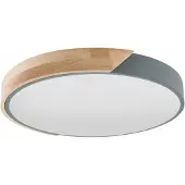 Näve Plafoniera LED Borneo con telaio di legno