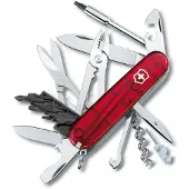 Victorinox CyberTool con 34 utensili, rosso trasparente