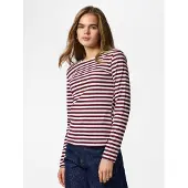 Pieces Top A Maniche Lunghe | Tawny Port | XS