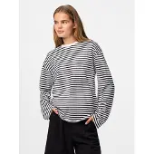 Pieces Top A Maniche Lunghe | Nero | XS