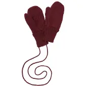 Disana Kids' Boiled Wool Gloves Guanti Bambini (2, rosso)