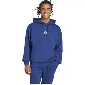 Adidas Felpa sportiva 'Feelcozy' blu scuro / bianco
