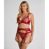 Hunkemoller Reggicalze 'Cordelie' rosso