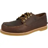 Timberland per uomo. TB0A5NJ1EM41 Mocassini in pelle Crafted Boat marrone (41.5 W), Nero, Basso, Stringhe, Classico